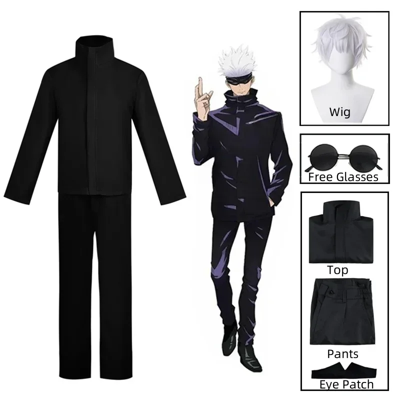 Jujutsu Kaisen Uniform - Kostum Cosplay Anime Jujitsu Kaisen Gojo