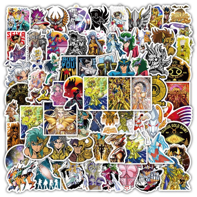 Anime Cosplay Roleplay - 101 Buah Stiker Anime Saint Seiya