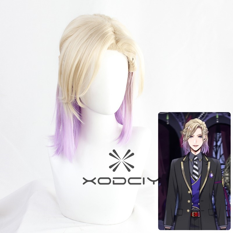 Cosplay Anime White Hair - Wig Cosplay Game Twisted Wonderland Vil