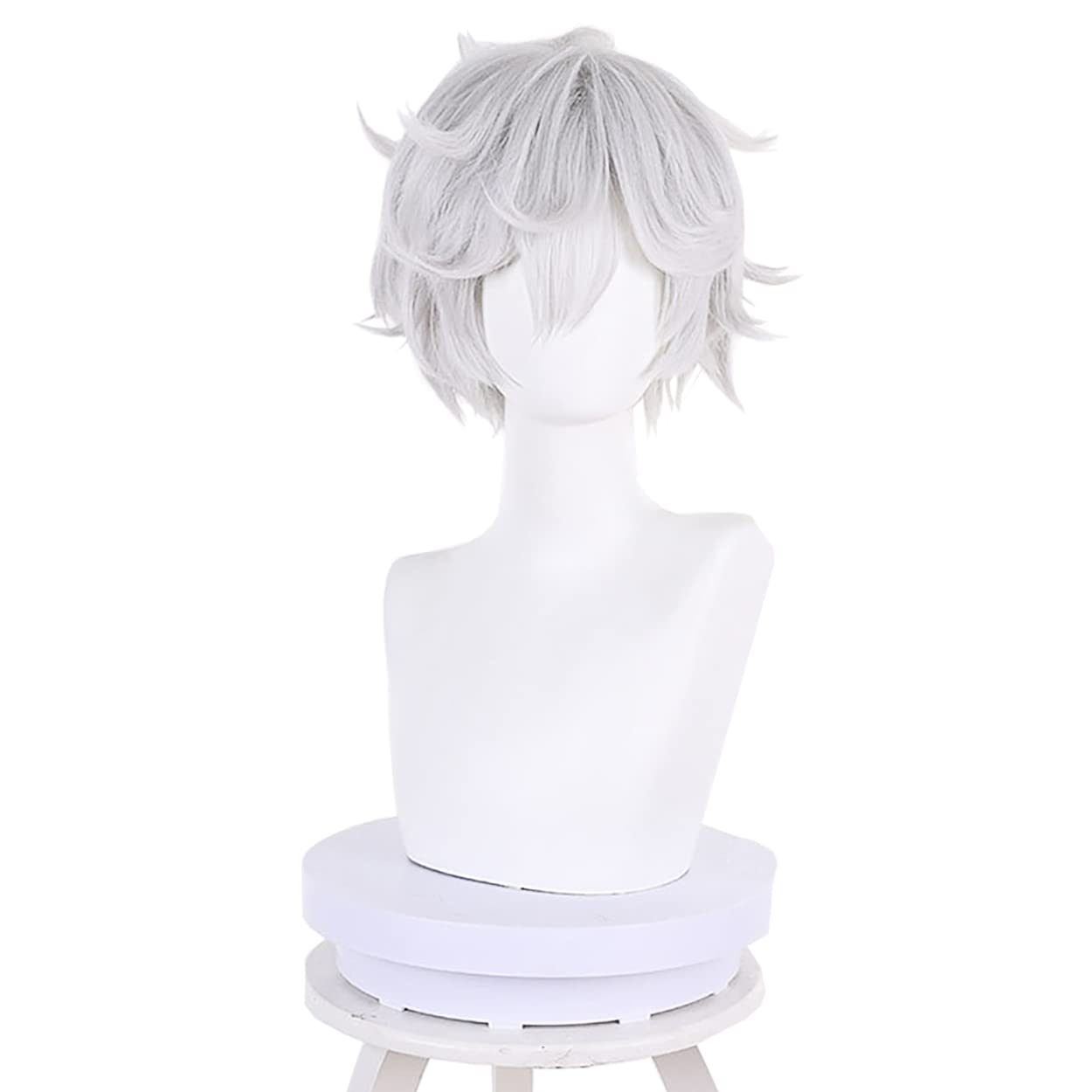 Cosplay Anime White Hair - Gabimaru Wig Cosplay pria, kostum Cosplay