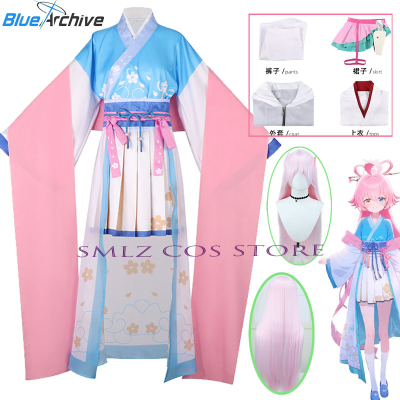 Anime Cosplay Mujer - Kostum Cosplay Game Blue Archive Takanashi