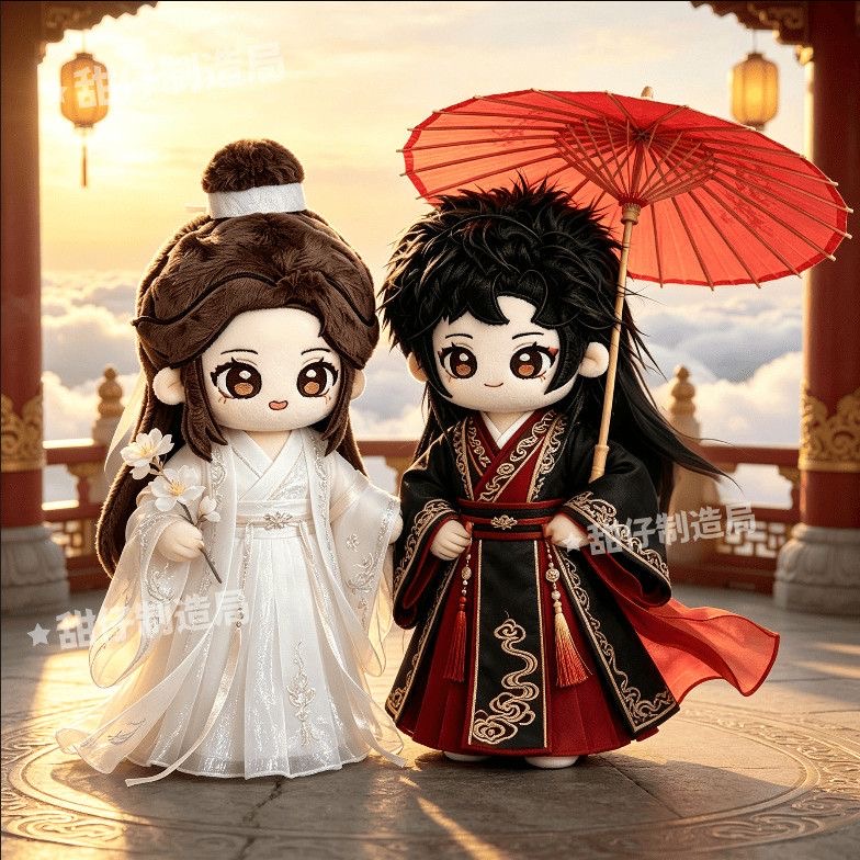 Anime Cosplay Red - Boneka Katun Cosplay 20cm Desain Gaun