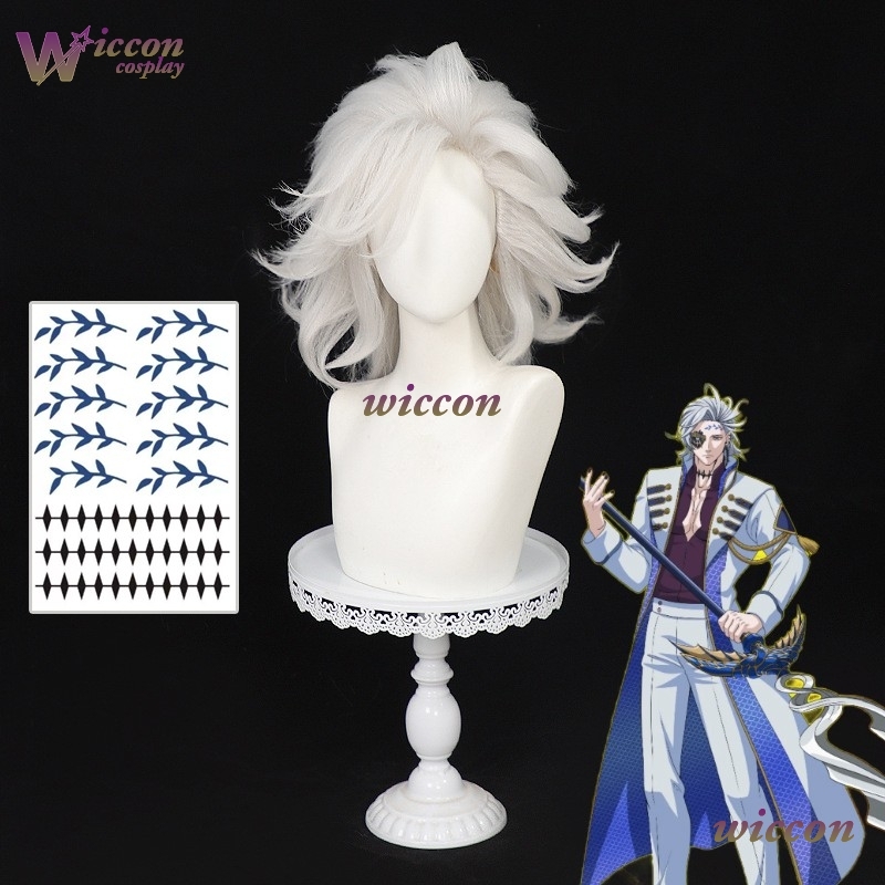 CosrR Wig Cosplay Anime Record - Cosplay Anime White Hair ulasan dan harga