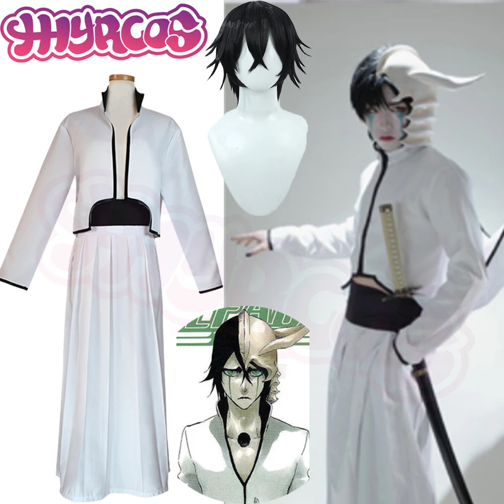 CosplayAnime Bleach Ulquiorra  - Cosplay Anime White Hair ulasan dan harga