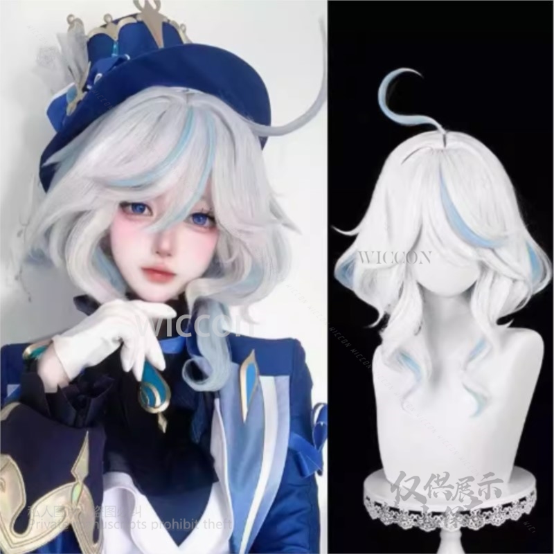 Topi Kostum Cosplay Game Anime - Cosplay Anime White Hair ulasan dan harga