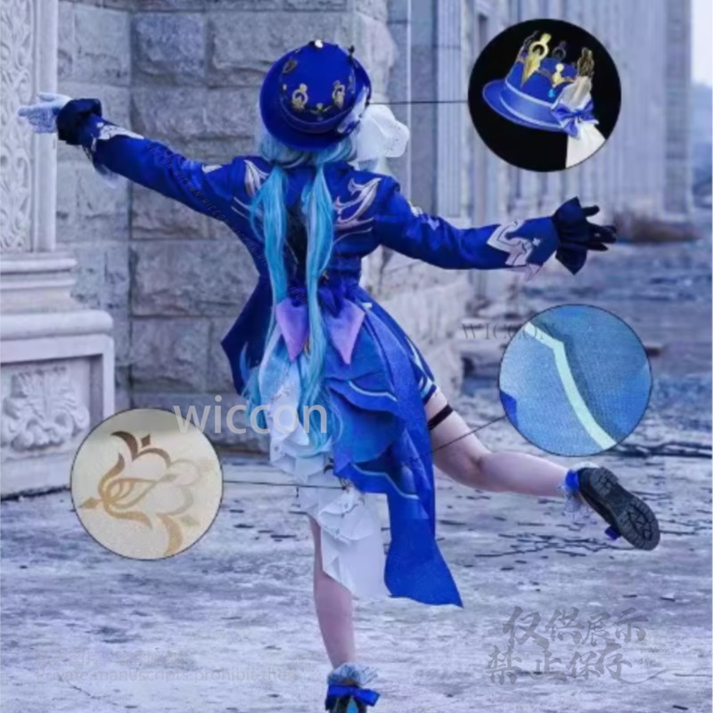 Topi Kostum Cosplay Game Anime - Cosplay Anime White Hair ulasan dan harga