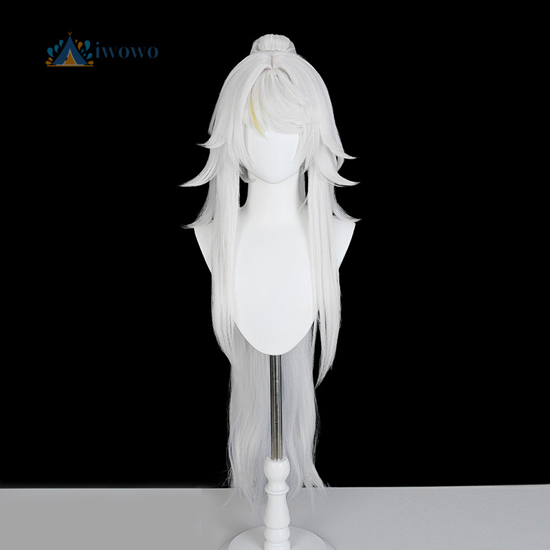 Wig Cosplay Zibai Genshin Impa - Anime Cosplay Girls ulasan dan harga