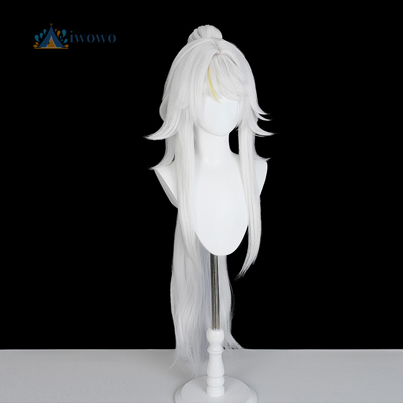 Wig Cosplay Zibai Genshin Impa - Anime Cosplay Girls ulasan dan harga