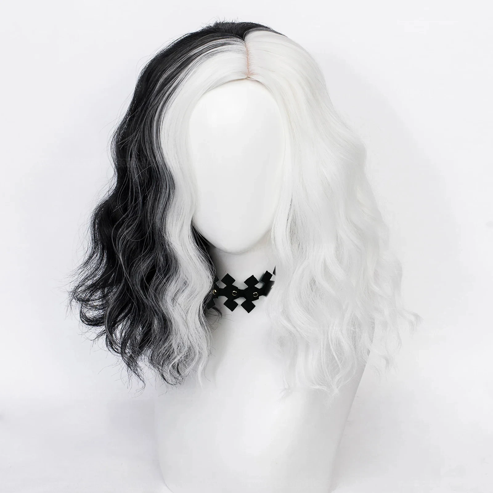 Wig Cosplay Anime Cruella de V - Cosplay Anime White Hair ulasan dan harga