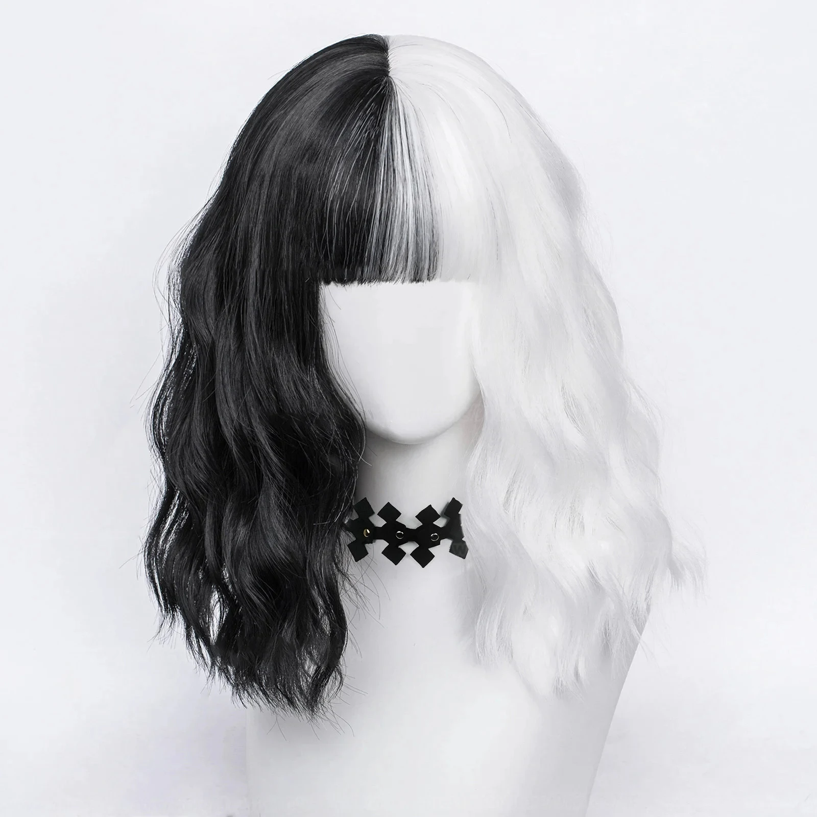 Wig Cosplay Anime Cruella de V - Cosplay Anime White Hair ulasan dan harga
