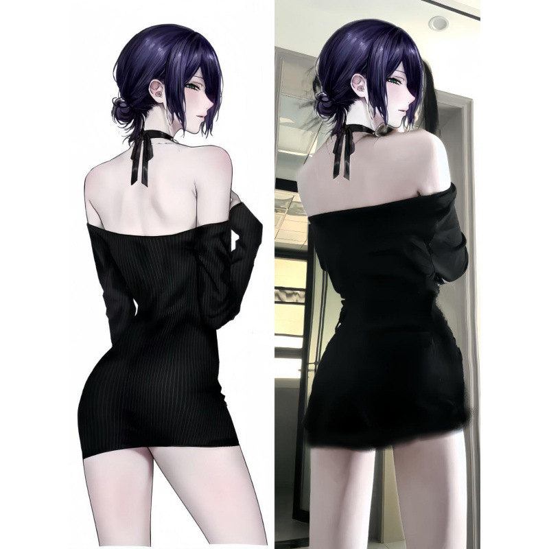 Kostum Cosplay Anime Chainsaw  - Anime Cosplay Black Girl ulasan dan harga