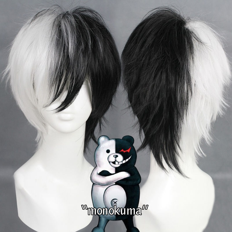 Wig Game Anime Danganronpa Ber - Cosplay Anime White Hair ulasan dan harga