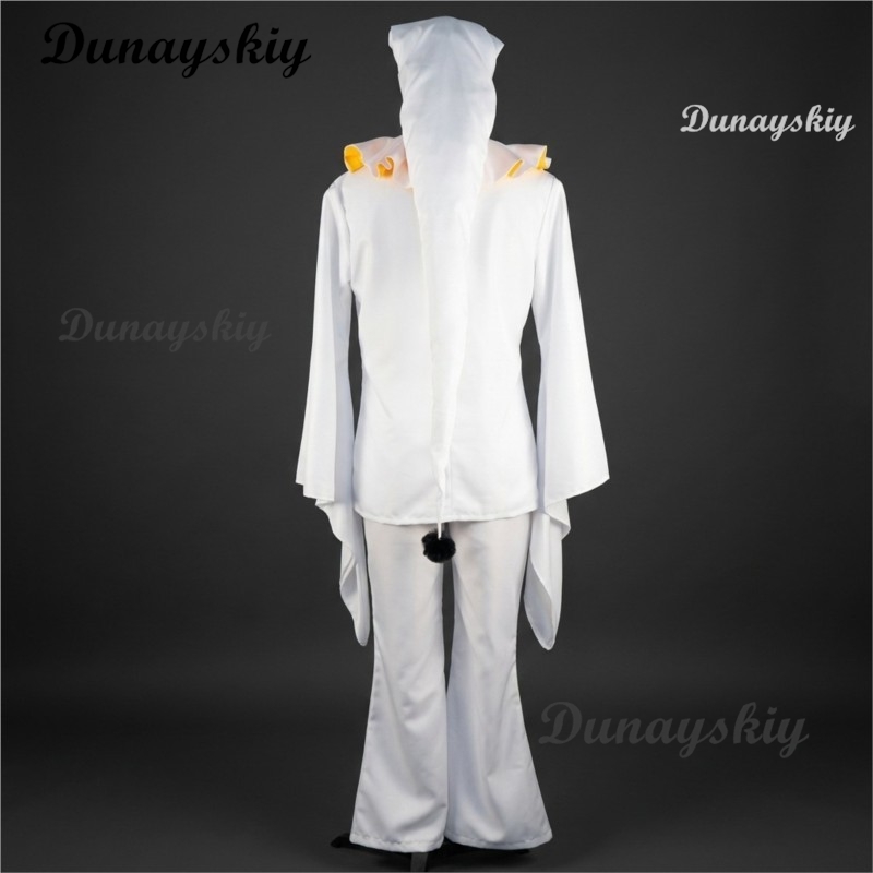 Kostum Cosplay Badut Putih Pie - Cosplay Anime White Hair ulasan dan harga