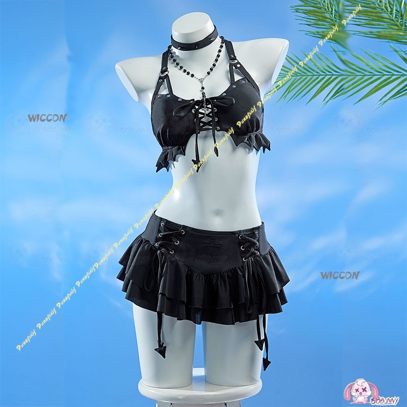 Kostum Cosplay Wanita Seksi Mo - Anime Cosplay Black Girl ulasan dan harga