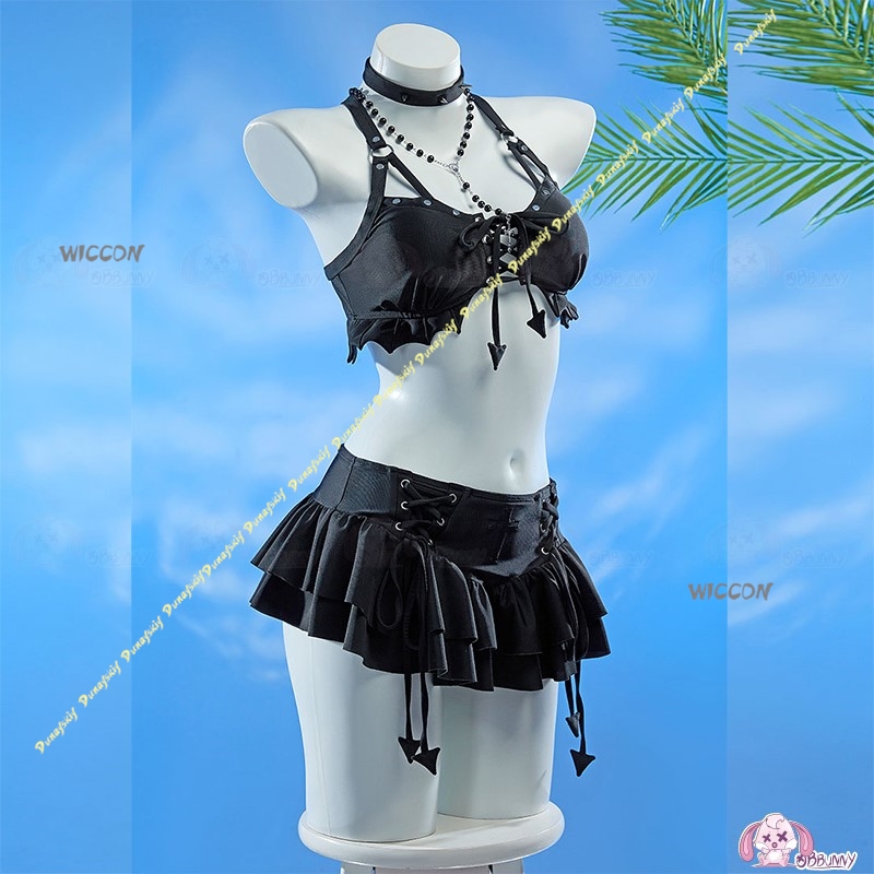 Kostum Cosplay Wanita Seksi Mo - Anime Cosplay Black Girl ulasan dan harga