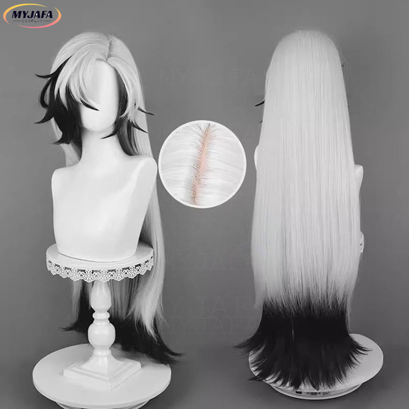 Wig Cosplay Boothill Kualitas  - Cosplay Anime White Hair ulasan dan harga