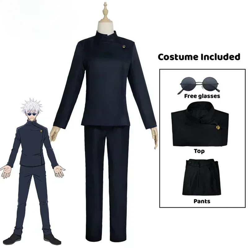 Kostum cosplay Gojo Satoru ani - Jujutsu Kaisen Uniform ulasan dan harga