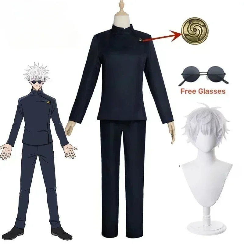 Kostum cosplay Gojo Satoru ani - Jujutsu Kaisen Uniform ulasan dan harga