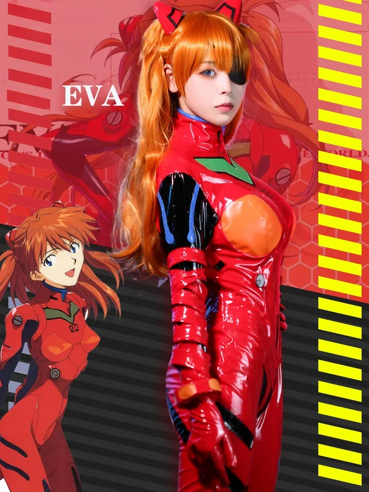 Jumpsuit Eva Shikinami Asuka L - Anime Cosplay Japanese ulasan dan harga
