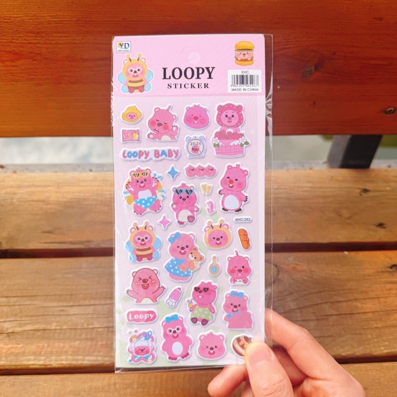 Stiker Busa 3D Lucu Loopy Anim - Anime Cosplay Roleplay ulasan dan harga