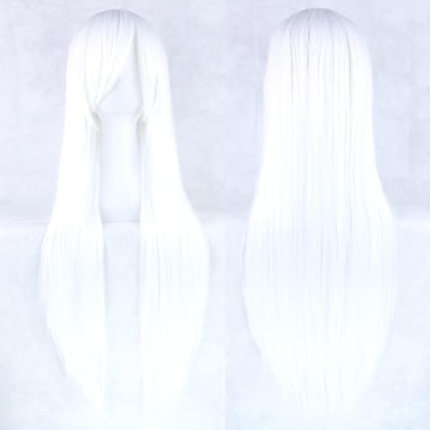Wig Cosplay rambut lurus panja - Cosplay Anime White Hair ulasan dan harga