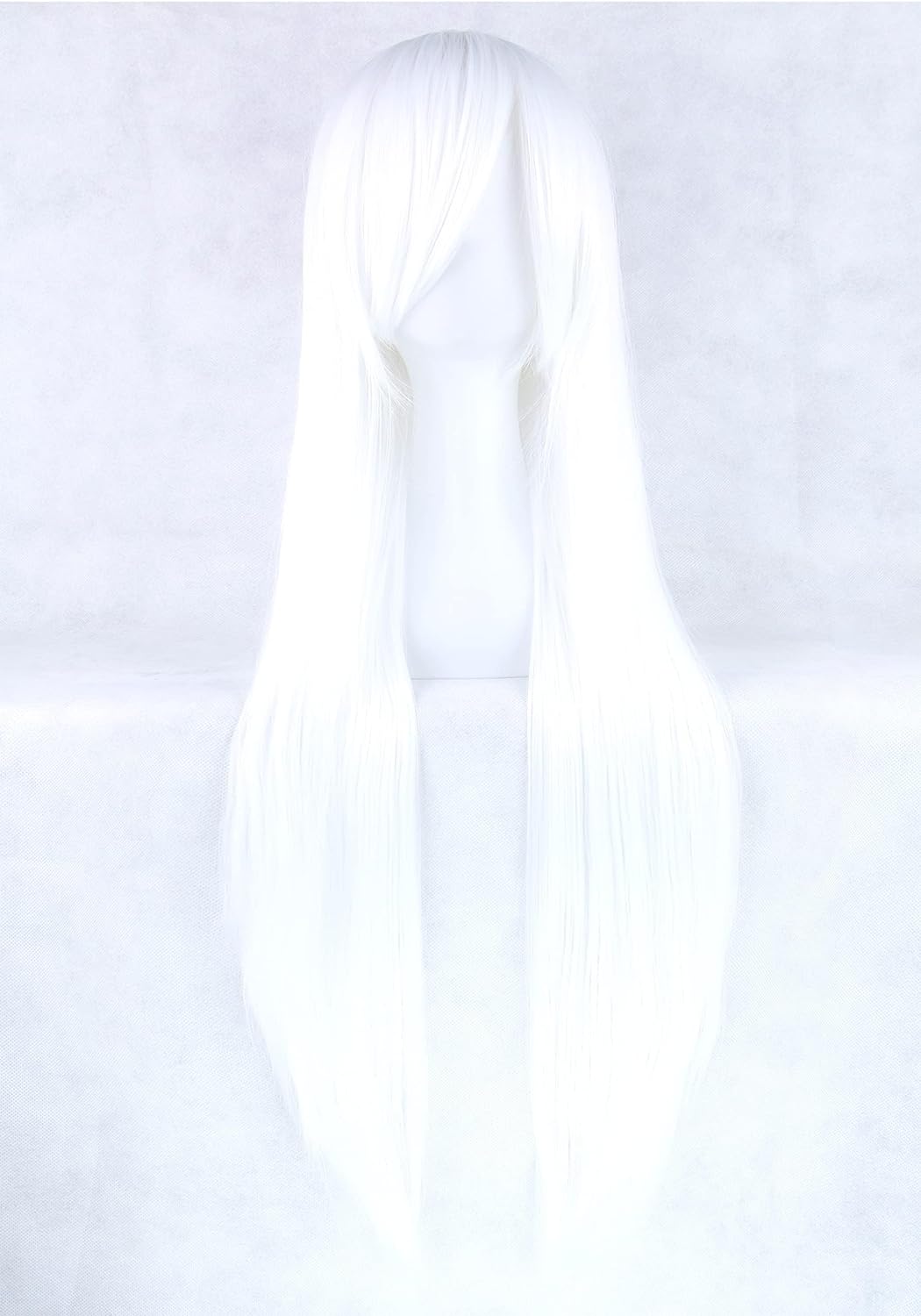Wig Cosplay rambut lurus panja - Cosplay Anime White Hair ulasan dan harga